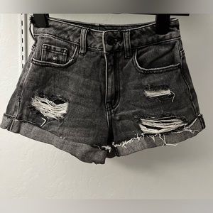 Pacsun black mom jean shorts